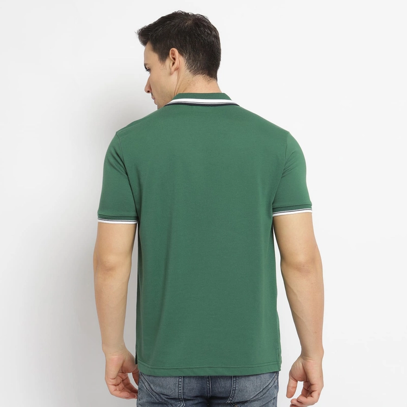 Product image MATSUDA APPAREL - MATSUDA Kaos Polo Shirt Pria Kerah Aioi Seri Warna Hijau M (LD 104 CM) DARK GREEN