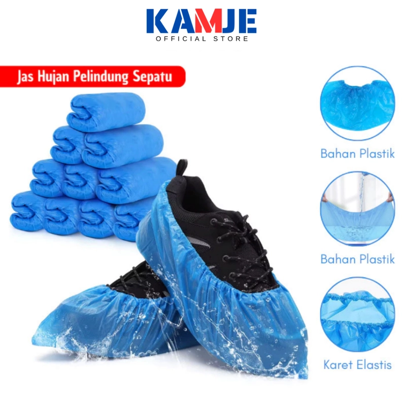 Product image KAMJE Jas Hujan Sarung Cover Pelindung Sepatu Anti Air Sekali Pakai KMJ217 KMJ217 KMJ217