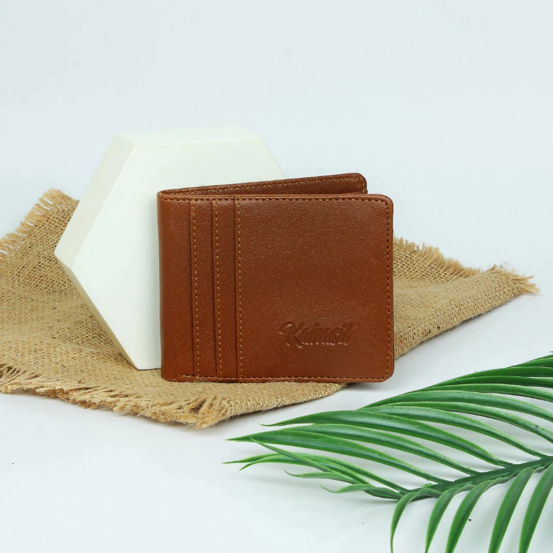 Product image KAHASIL - Dompet Lipat Pria Pendek Bahan Kulit PU Leather KHDP05 all variant COFFEE