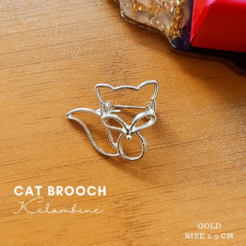 Product image Kelambine - Cat Brooch Bros Kucing by Kelambine Cat Brooch Brooch saja