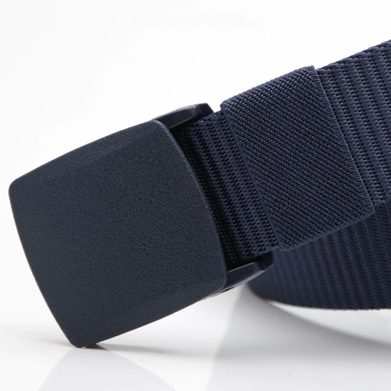 Product image KAHASIL - Ikat Pinggang Sabuk Gesper Pria Nylon Kanvas Anti Metal Detector Panjang 120cm KHBELT05 all variant BIRU