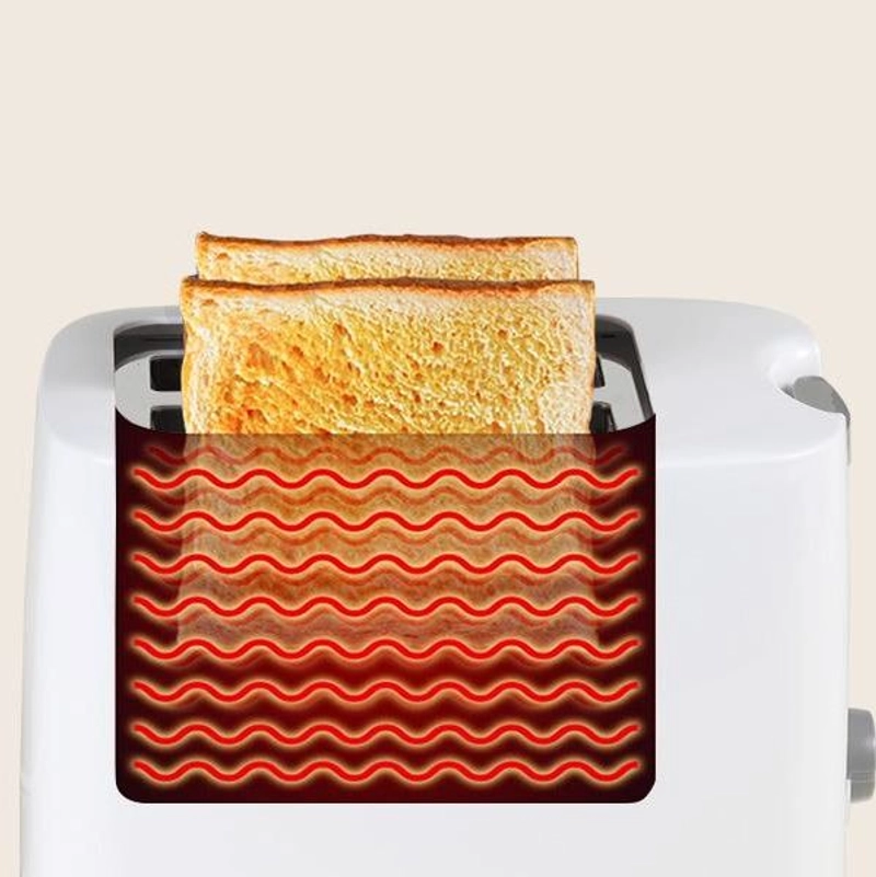 Product image UTAMAMEGA - Toaster Alat Panggang Roti Samono SW-TW750 2 Slices Dengan 7 Leves Kontrol Warna Putih