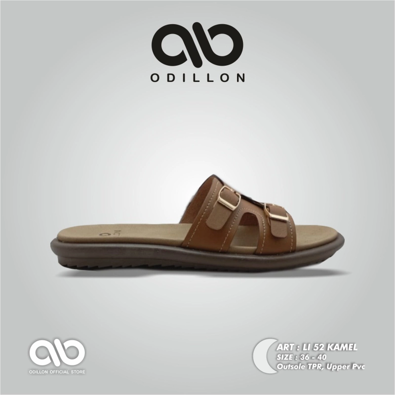 Product image Odillon - Odillon - LI 52 / Sandal Slip On Wanita Casual 38 CAMEL