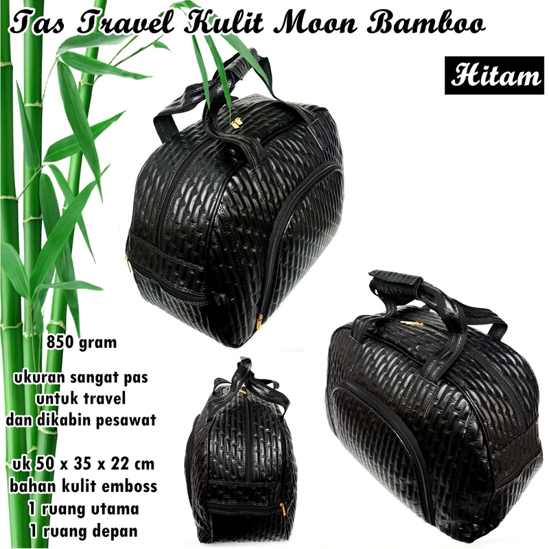 Product image Lanc Fashion - Tas Pakaian Travel Besar Kulit Modern Moon Jumbo Warna Black