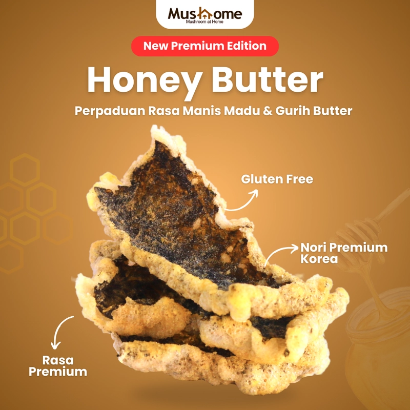 Product image Mushome Official - Keripik Korean Seaweed-Mushome Chips 80gr Honey Butter
