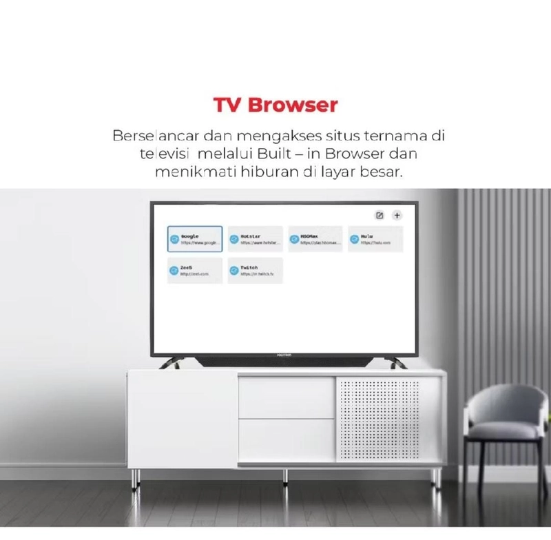 Product image Rizki Electronics - Smart Tv Polytron LED TV PLD 24CV1869 24 INCH 24 inch polytron