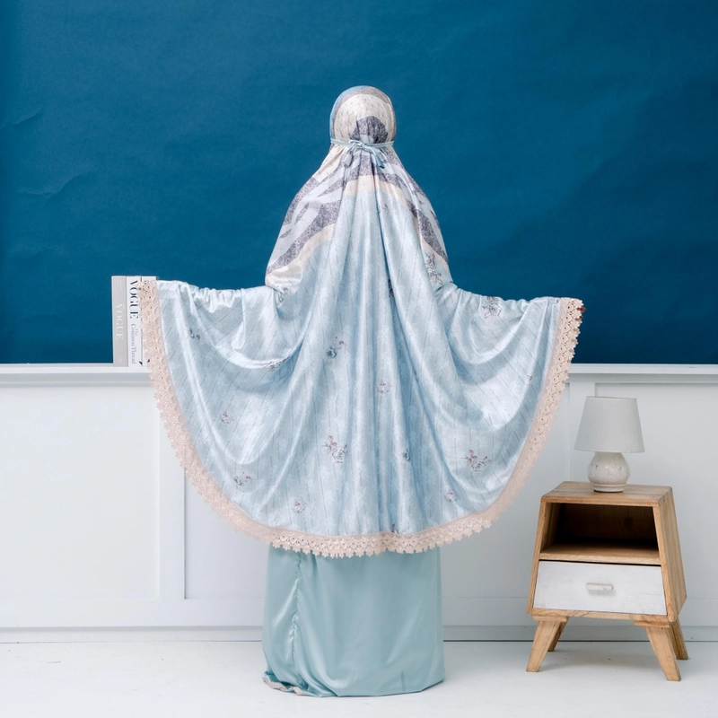 Product image SRIAYU COLLECTION - MUKENA VANIA TERBARU ALL SIZE BIRU