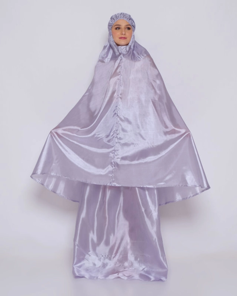 Product image DS Modest - Mukena Traveling Mini Case Bordir - Almeera AllVariant GREY