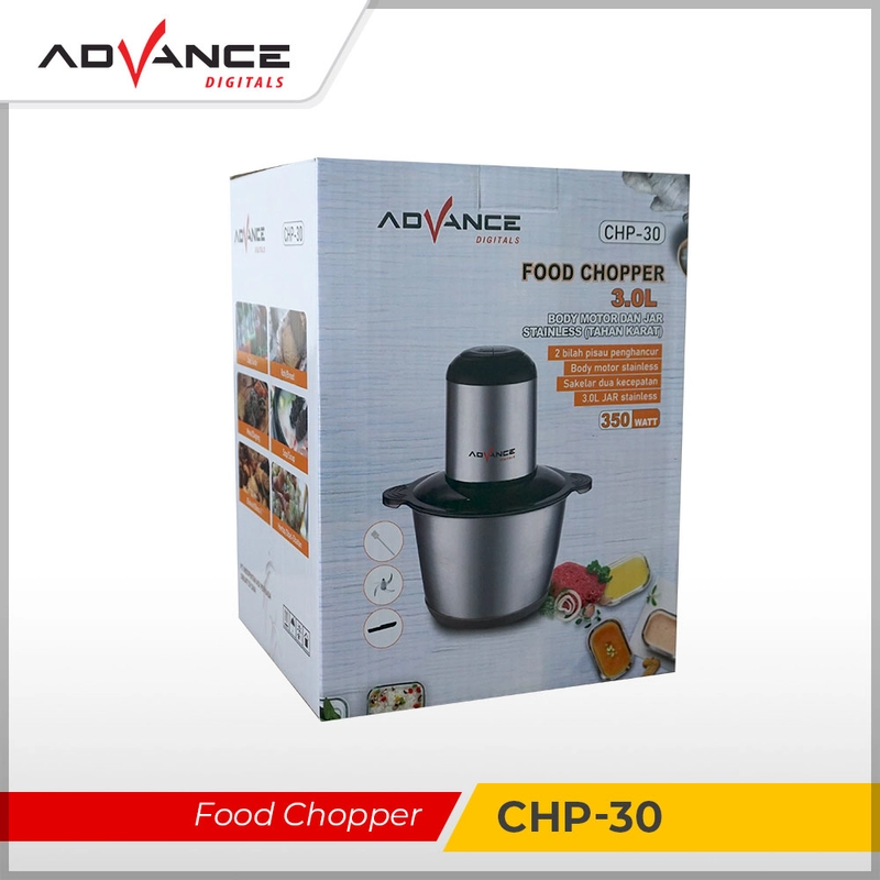 Product image Advance Digitals Indonesia - Penggiling Daging Sayur CHP-30 Meat Chopper Food Grade Stainlees steel 3 Liter Default