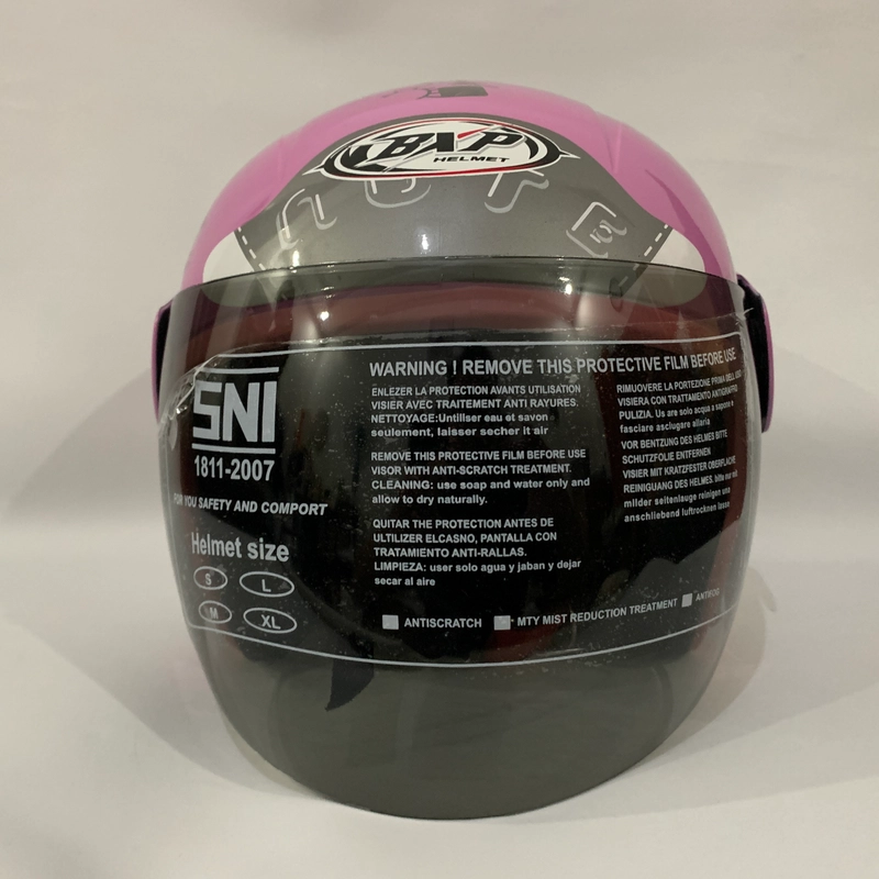 Product image CRX Helmet - Helm Nuvo Note Pink Glossy - Helm SNI - Helm Dewasa L Nuvo Note Pink Gloss