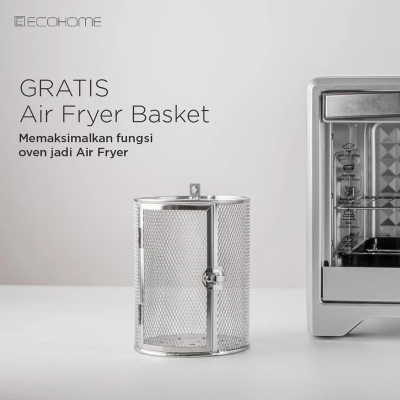 Product image Oven Ecohome Dengan Kapasitas 38Liter Diamond Shape Captivity Type EOP-888