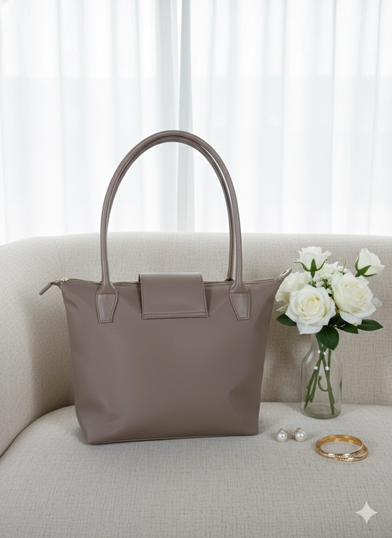 Product image CBL - BERYL Shoulderbag -Tas Bahu dan Selempang Wanita BERYL Shoulderbag Bahan Cocoly Longchamp Waterpro Medium Coklat