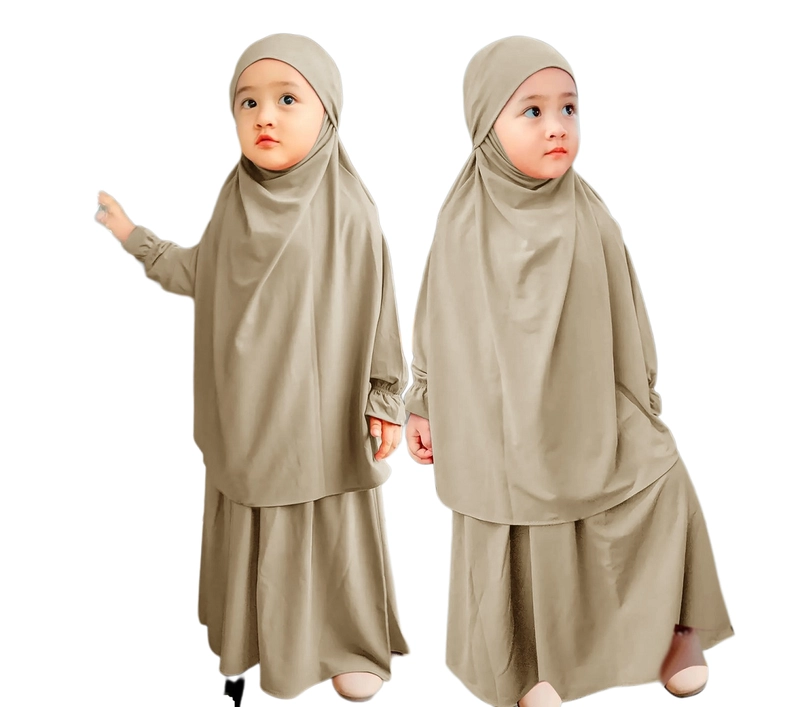 Product image astro - gamis syari anak long hijab naflma realpict 3-5 TAHUN COKSU