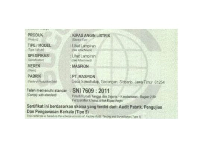 Product image UTAMAMEGA - Maspion MWF41K Kipas Angin Dinding 16 Type 41K