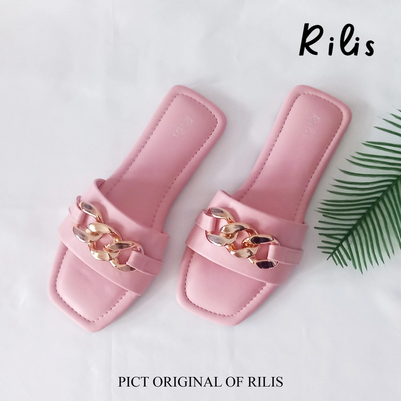 Product image Rilis - Sandal Flat Wanita Yuri (Rilis 44) 37 Pink