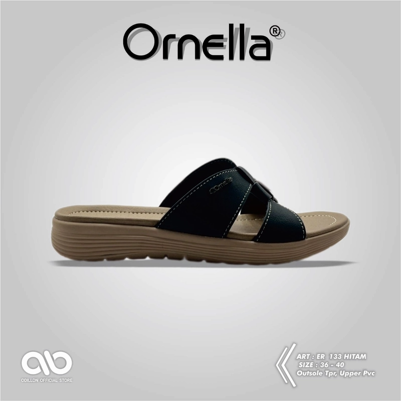 Product image Odillon - Ornella - ER 133 / Sandal Slip On Wanita Casual 38 BLACK