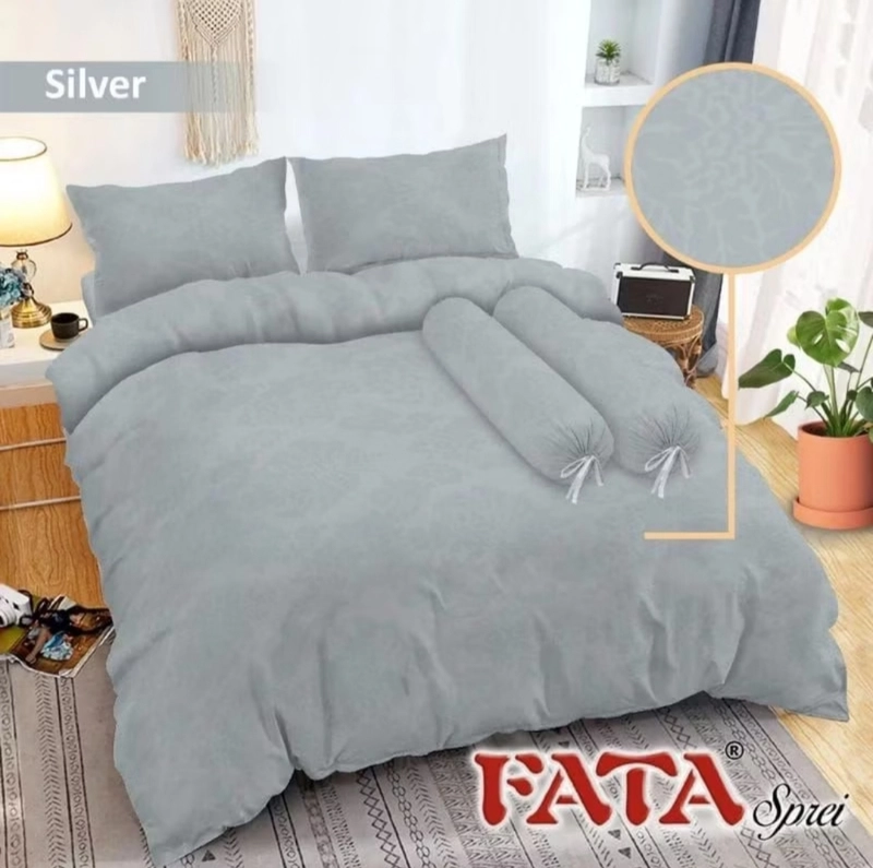 Product image Dylan 19 - Bedcover set fata polos jaguard 180x200 180x200x20 Silver
