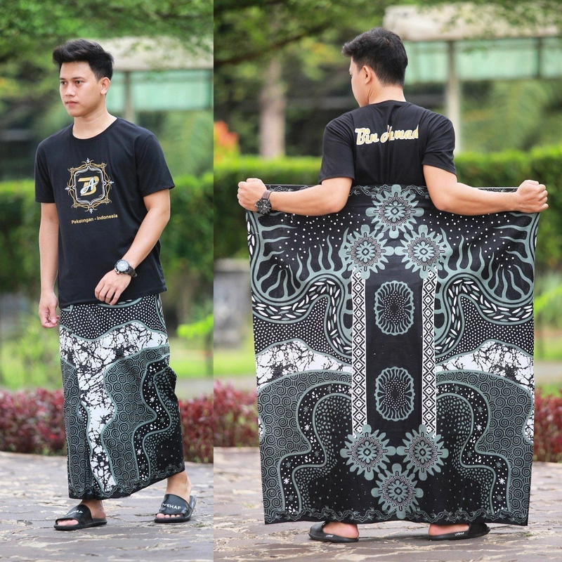 Product image Khisna collection - Sarung dewasa pria motif Sekar jagad Allsize Abu