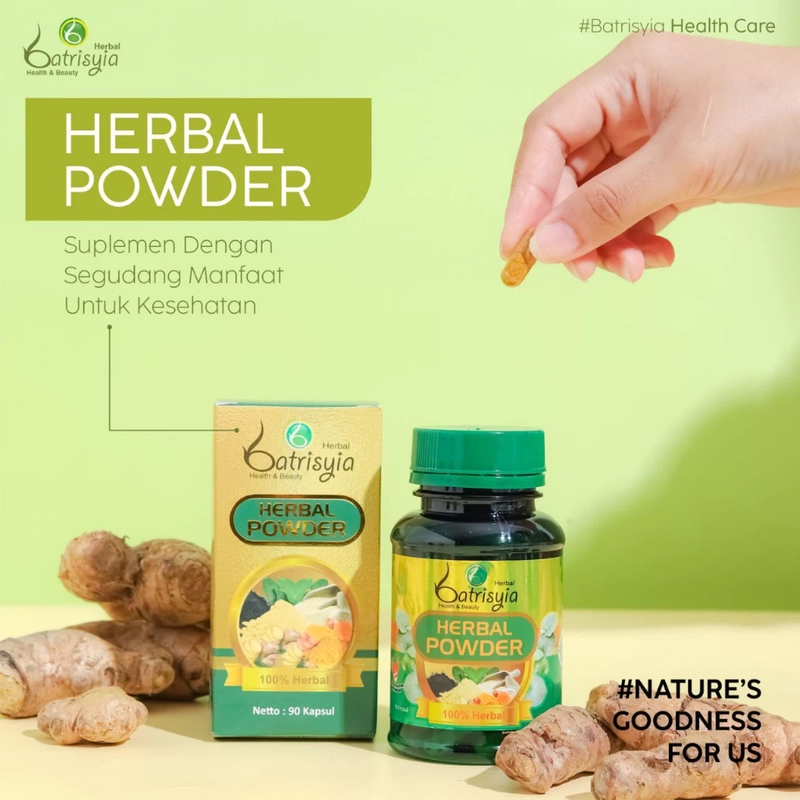 Product image Batrisyia - Herbal Powder 90 Kapsul Hijau