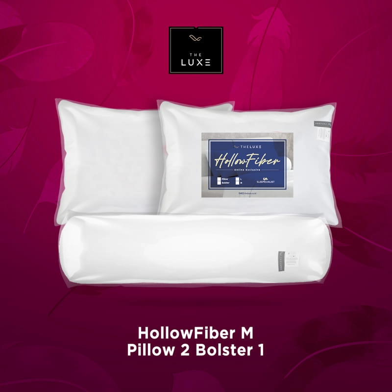 Product image THE LUXE - Hollow Fiber M Pillow Bolster Pack paket putih