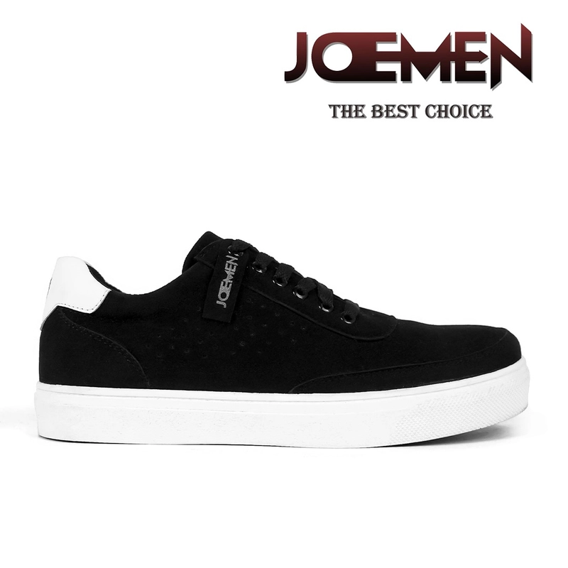 Product image Sepatu Sneakers Tali Joemen J 96 Origianal Brand Lokal Sepatu Pria Sekolah Formal Sepatu Runnin 39 Hitam Putih