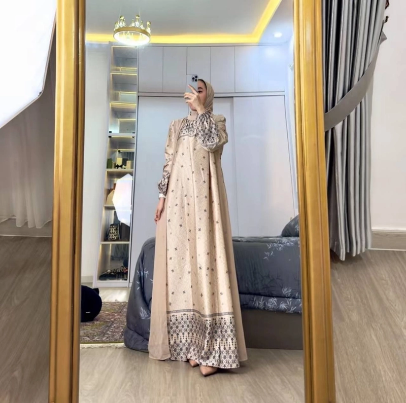 Product image Khisna collection - Gamis set hijab Zahra bestseller limitededition terbaru wanita kekinian Allsize Coksu
