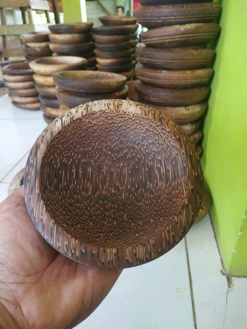 Product image Raqilla - Cobek Kayu Aren + Uleg Kayu Aren cowet kayu aren Ukuran Cowet Ukuran 13 cm