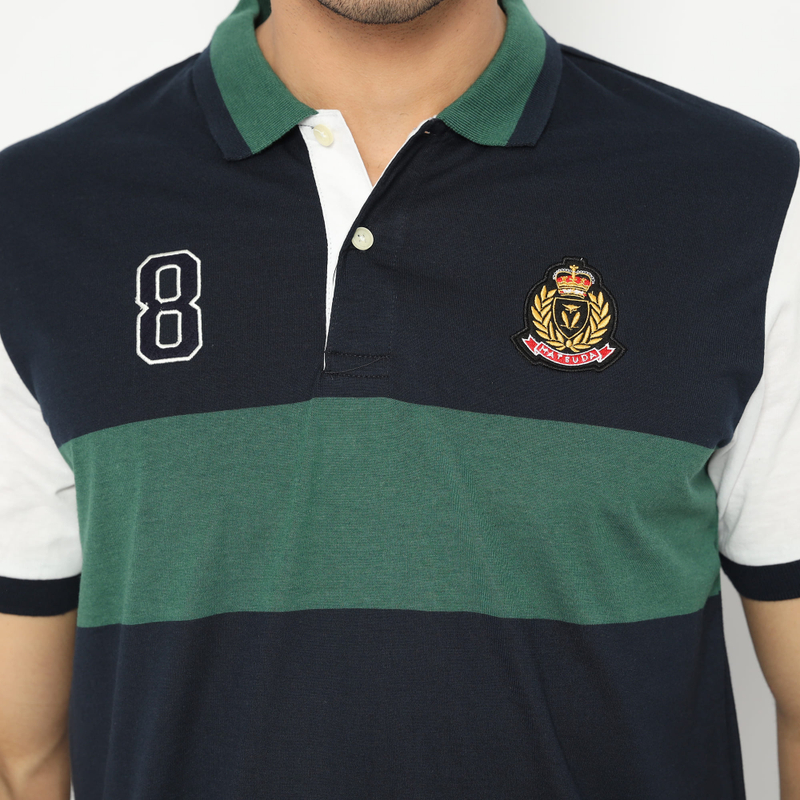 Product image MATSUDA APPAREL - MATSUDA Kaos Polo Shirt Pria Kerah Ena M (LD 104 CM) NAVY