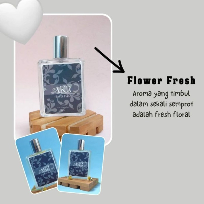 Product image V Lights - Parfum AKR EAU DE PARFUME 100ML ORIGINAL Minyak Wangi Cewek Cowok 100ML FLOWERFRESH