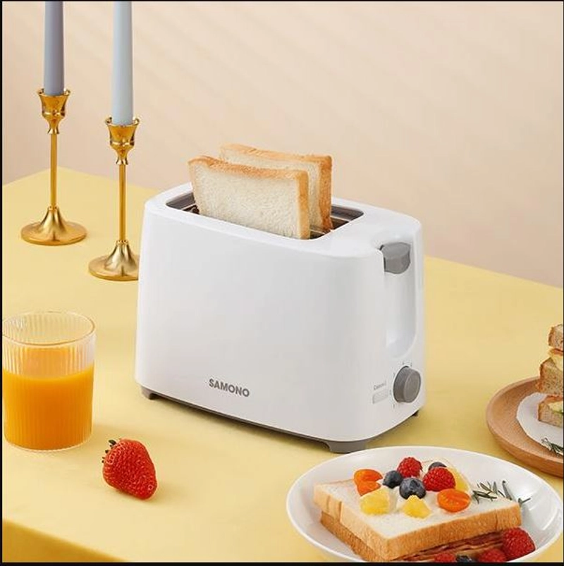 Product image UTAMAMEGA - Toaster Alat Panggang Roti Samono SW-TW750 2 Slices Dengan 7 Leves Kontrol Warna Putih