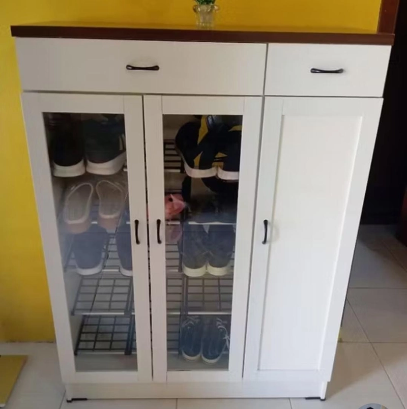 Product image Rizki Electronics - Rak Sepatu dan Sandal 7030 3 pintu putih