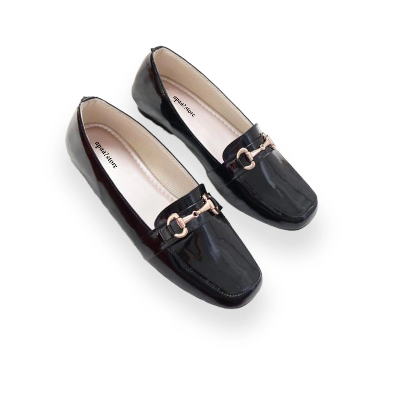 Product image apaastore - Sepatu Flatshoes Balet Gesper Wanita MS - 003 36 Hitam