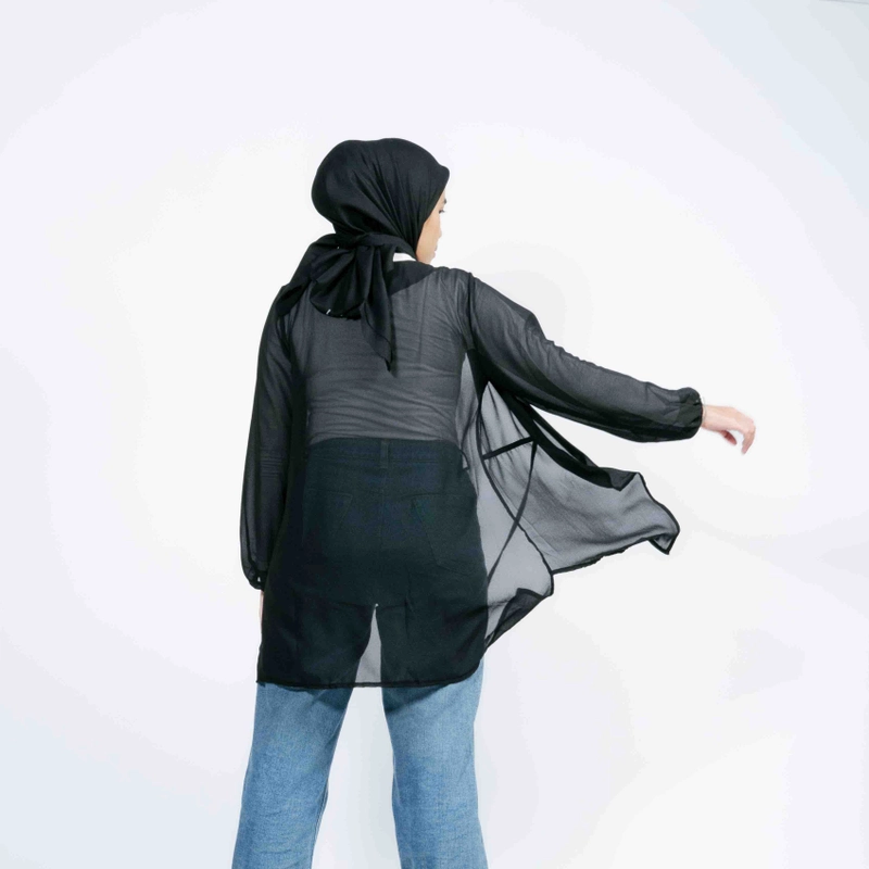 Product image Sseolshop - Adeline Cardigan Wanita Terbaru L Black