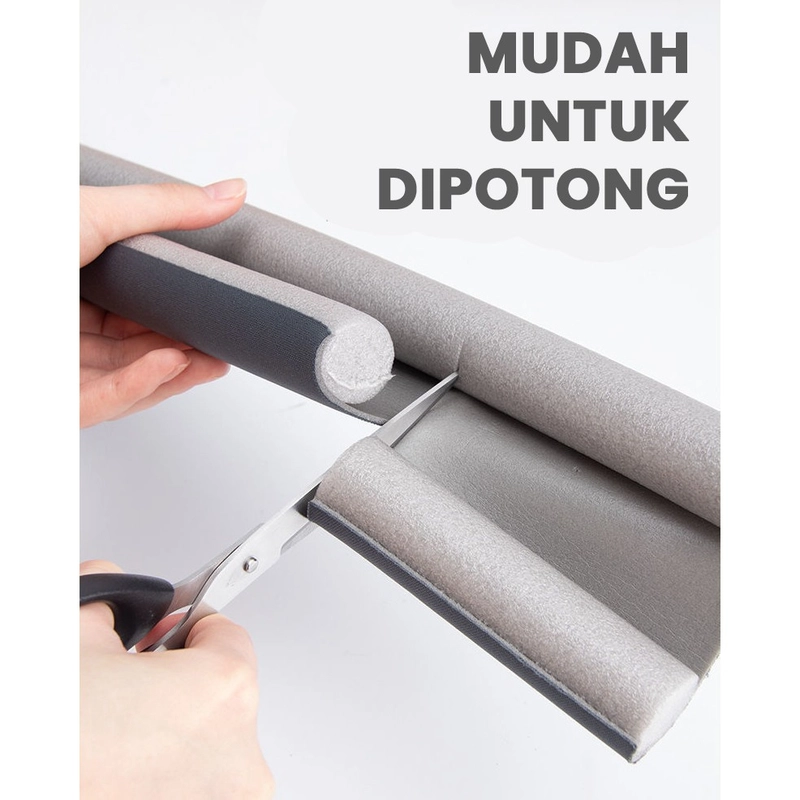 Product image KAMJE Penutup Celah Pintu Bawah Busa Penghalang Debu Binatang Kecil Serangga KMJ004 all variant Hitam