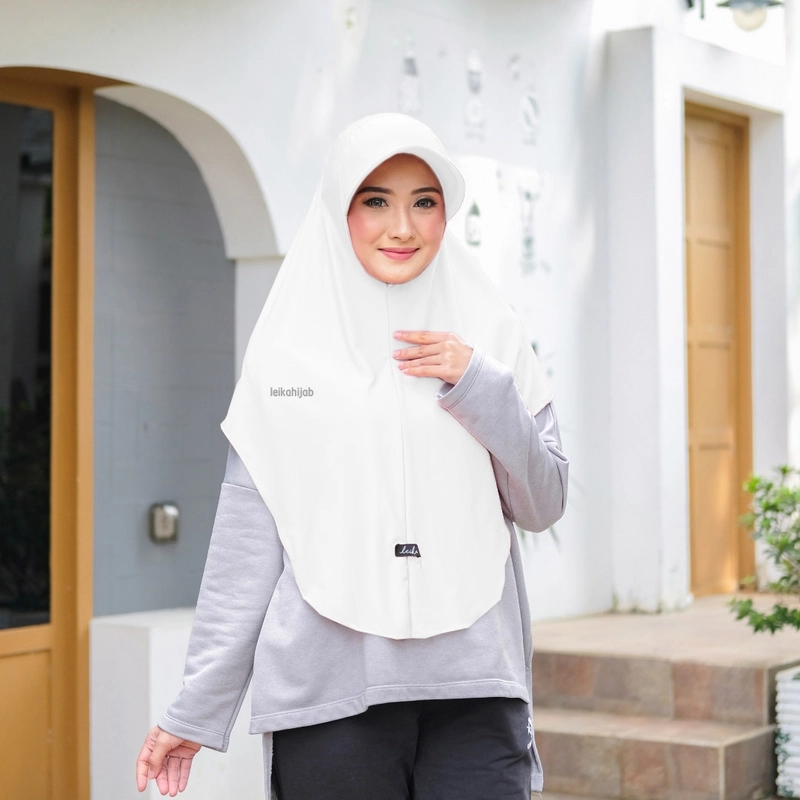 Product image Leika - Leika- HIJAB TOPI SPORTY DEWASA Allsize white