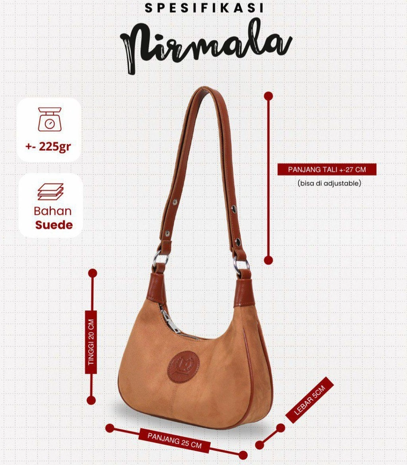 Product image Fisky Collection - Nirmala Bag 25x5x20cm Cream