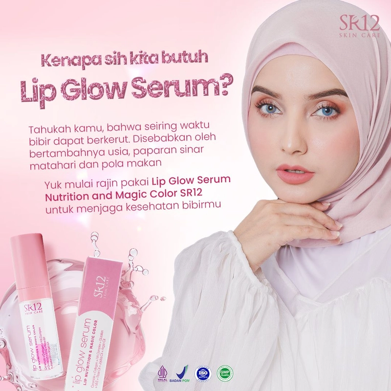 Product image SR12 Lip Glow Serum Mencerahkan Bibir Gelap Dan Melembabkan Bibir Kering 2gr Lip Glow