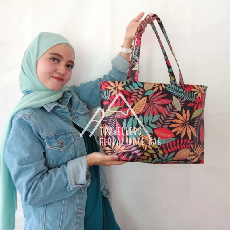 Product image Travellers - Floral Tote Bag Tas Wanita Tote Bag Kode T-01