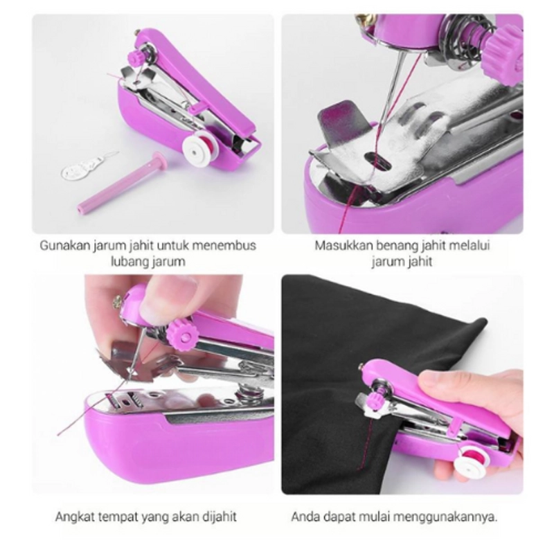 Product image KAHASIL - Mesin Jahit Portable Mini Tangan Manual KMJ057 RANDOM