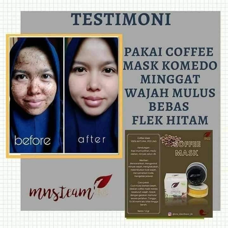 Product image SR12 Coffee Mask Memudarkan Flek Hitam Noda Hitam Bekas Jerawat 20 gr Coffee Mask