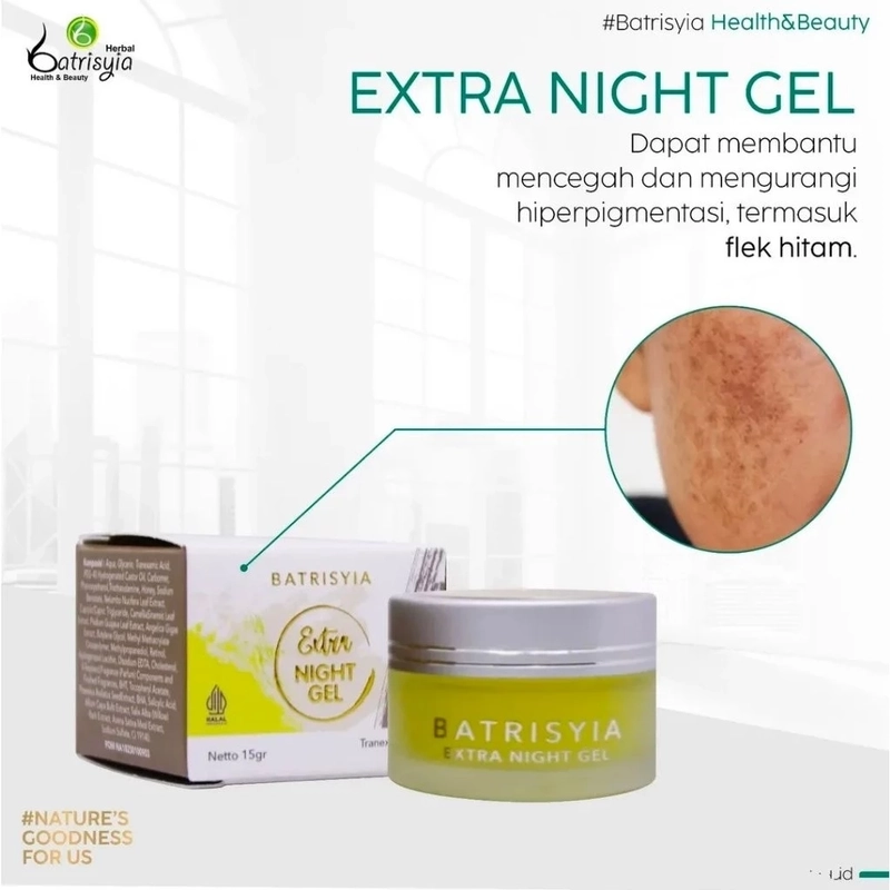 Product image Batrisyia - Cream Extra Night Gel 15gr Kuning