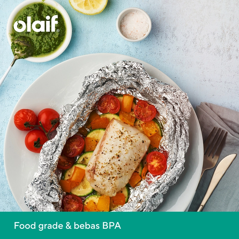 Product image Olaif Durable Aluminium Foil (30cm x 8m x 12 mic) - Kertas Panggang Aluminum Foil Kemasan Box