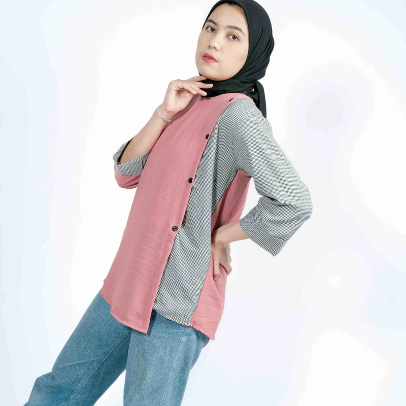 Product image Sseolshop - Trika Baju Atasan Wanita Terbaru L Dusty