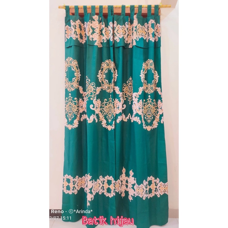 Product image GORDEN PINTU RUMBAI BATIK HIJAU PINTU BATIK HIJAU [PO 3 hari Kerja]