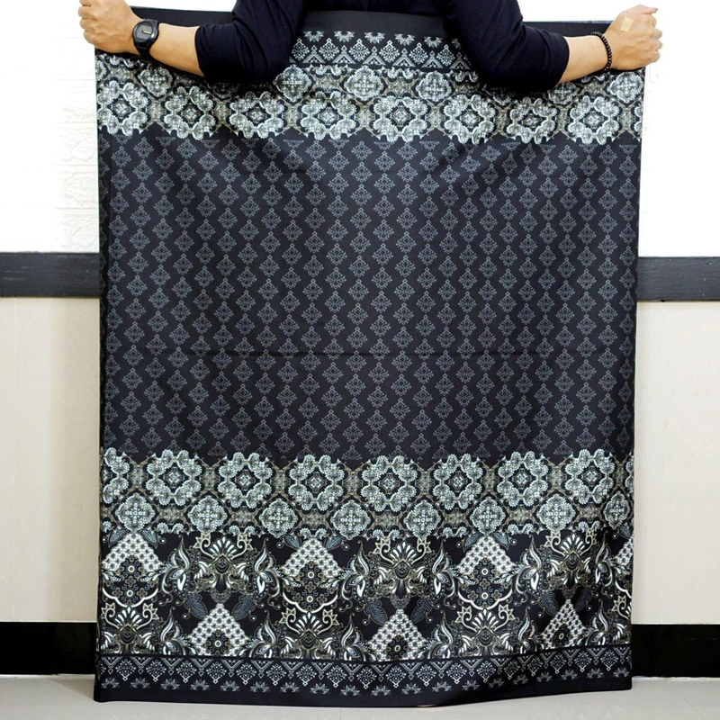 Product image Batik Alfin - Sarung batik pria dewasa modern terbaru bagus banget nyaman di pakai Sarung dewasa Sarung hitam 1