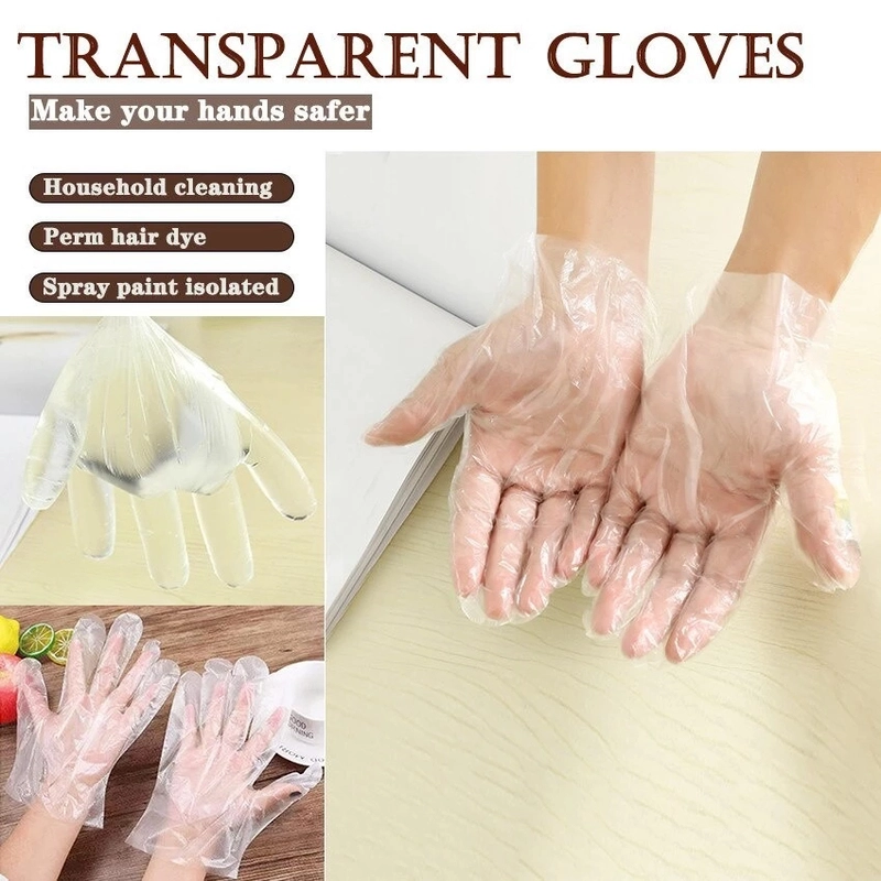 Product image KAMJE Sarung Tangan Plastik Isi 100pcs Disposable Gloves Tebal Transparan KMJ008 KMJ008 KMJ008