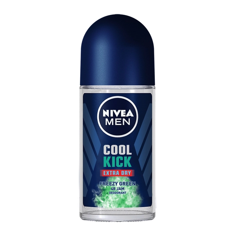 Product image Nivea - NIVEA MEN Cool Kick Freezy Green Deodorant Roll On 50ml Hijau