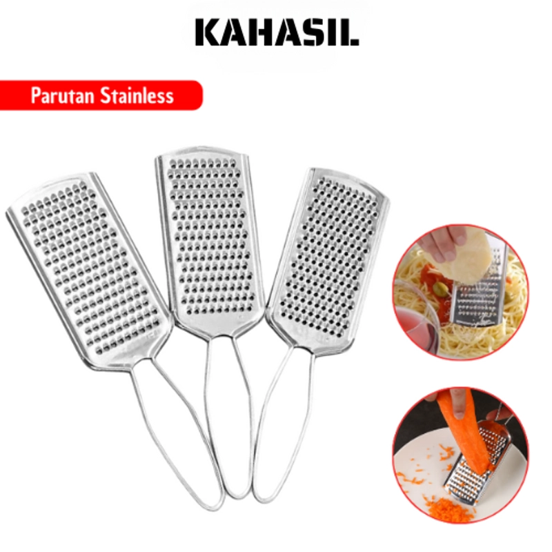 Product image KAHASIL - Parutan Keju Wortel Kentang Cokelat Sayur Stainless Steel Serbaguna KMJ077 KMJ077 SILVER