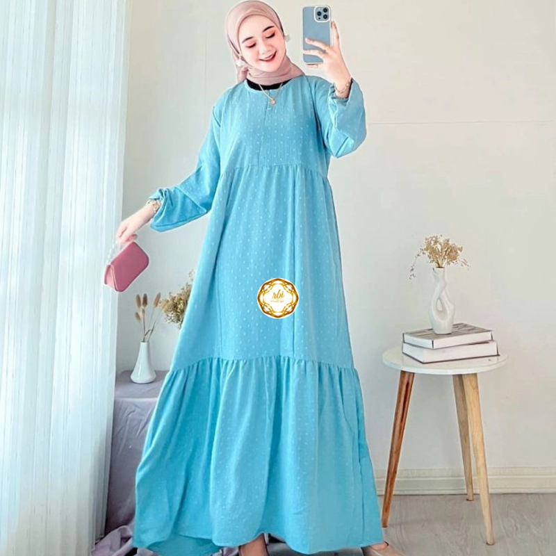 Product image Varian Ser (Isi 5 pcs) Dress Muslim Cringkel Uragiri Seri Warna (Isi 5 pcs) Dress Uragiri