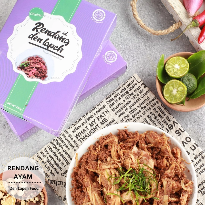 Product image Rendang Den Lapeh - Rendang Ayam Asli Padang Rendang Premium 250 Rendang ayam